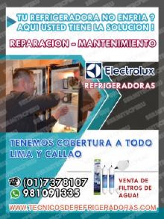 visita reparación refrigeradora ELECTROLUX 017378107 / LA VICTORIA